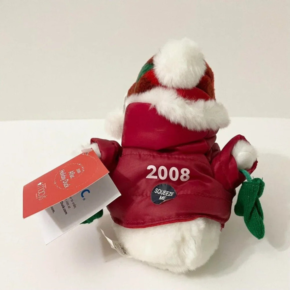 2008 Macys Aflac Plush Duck Talking Collectible Plush Duck Christmas Holiday - Picture 7 of 15